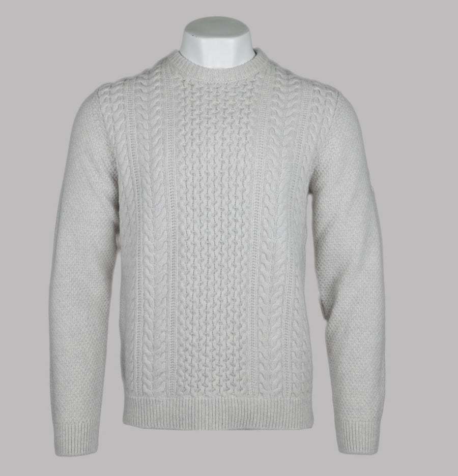 Henri Lloyd Abersoch Cable Knit Jumper Off White