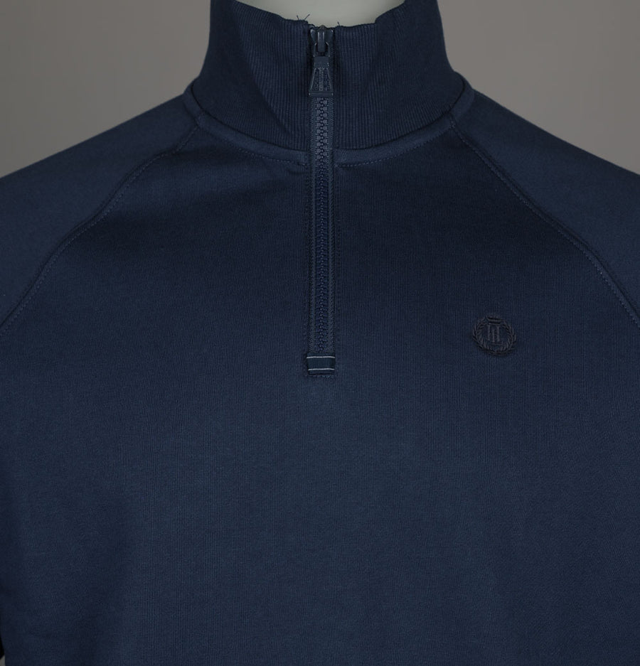 Henri Lloyd Kinsale Quarter Zip Sweatshirt Navy Blue