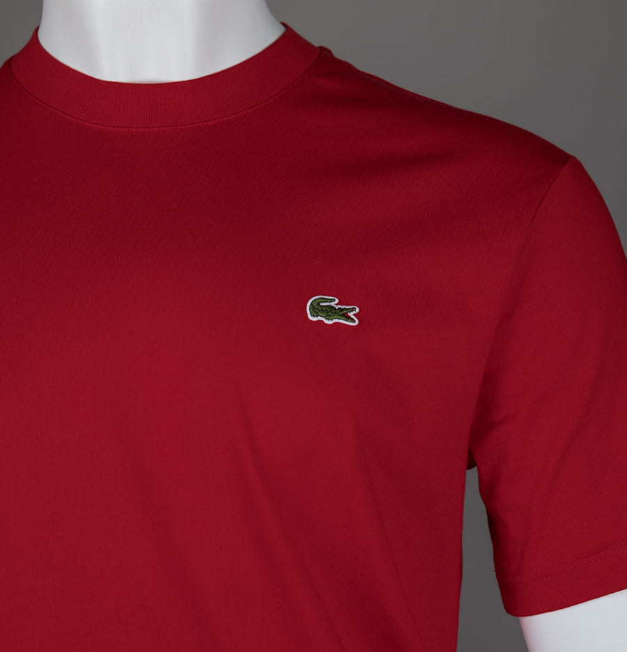 Lacoste Classic Fit Cotton T-Shirt Red