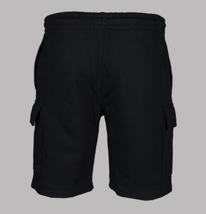 Lacoste Cotton Jersey Cargo Shorts Black