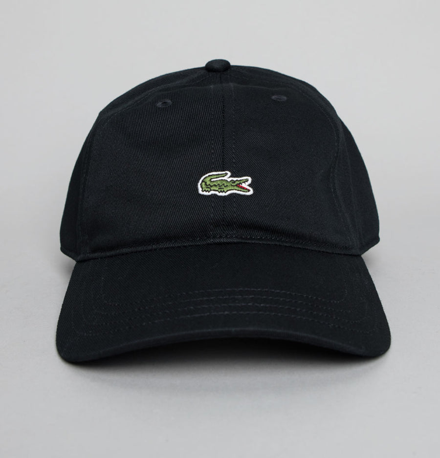 Lacoste Cotton Twill Cap Black