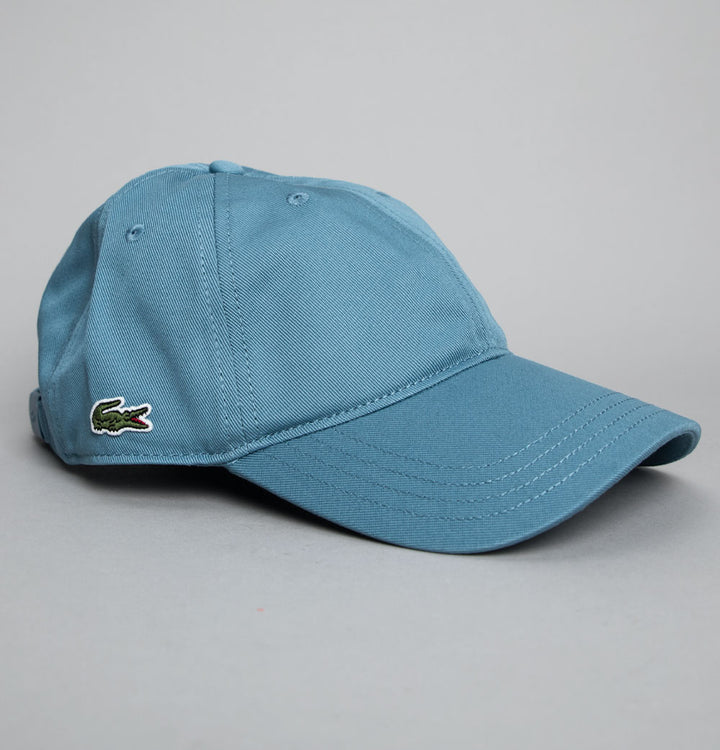 Lacoste Cotton Twill Side Logo Cap Blue