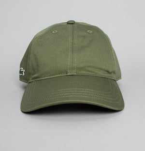 Lacoste Cotton Twill Side Logo Cap Khaki Green