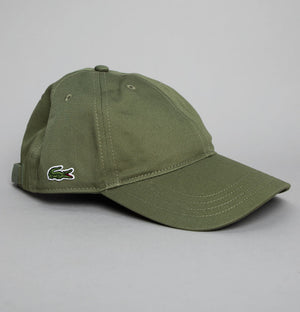 Lacoste Cotton Twill Side Logo Cap Khaki Green