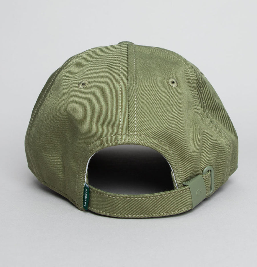 Lacoste Cotton Twill Side Logo Cap Khaki Green
