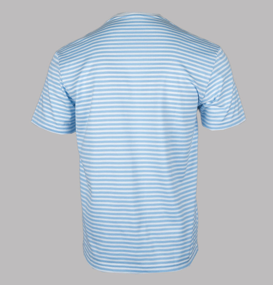 Lacoste Heavy Cotton Striped T-Shirt White/Blue