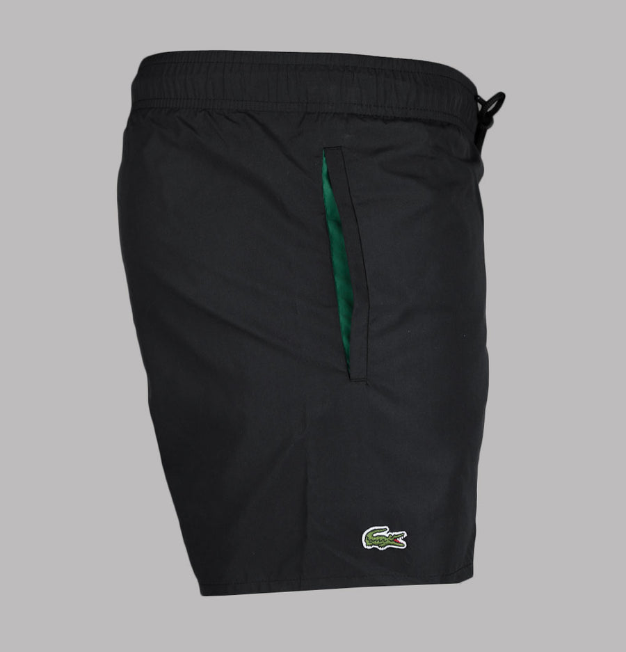 Lacoste Light Quick-Dry Swim Shorts Black/Green