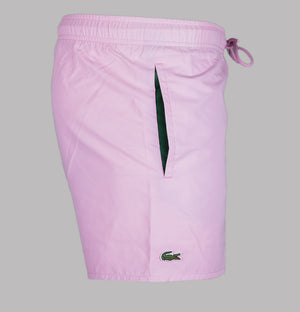 Lacoste Light Quick-Dry Swim Shorts Pink