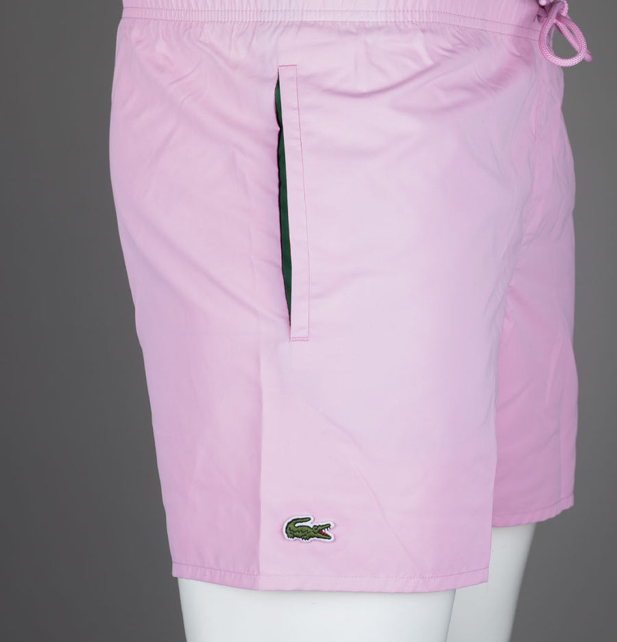 Lacoste Light Quick-Dry Swim Shorts Pink