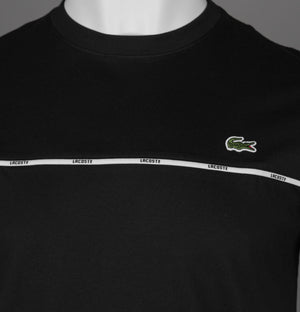 Lacoste Logo Trim T-Shirt Black