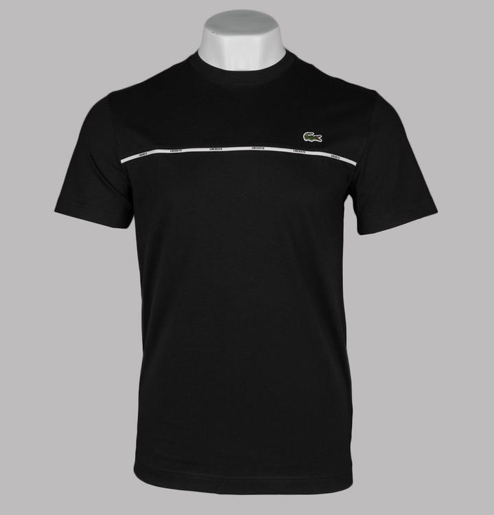 Lacoste Logo Trim T-Shirt Black