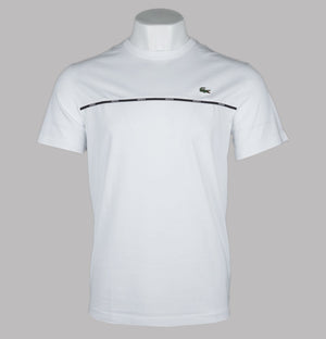 Lacoste Logo Trim T-Shirt White