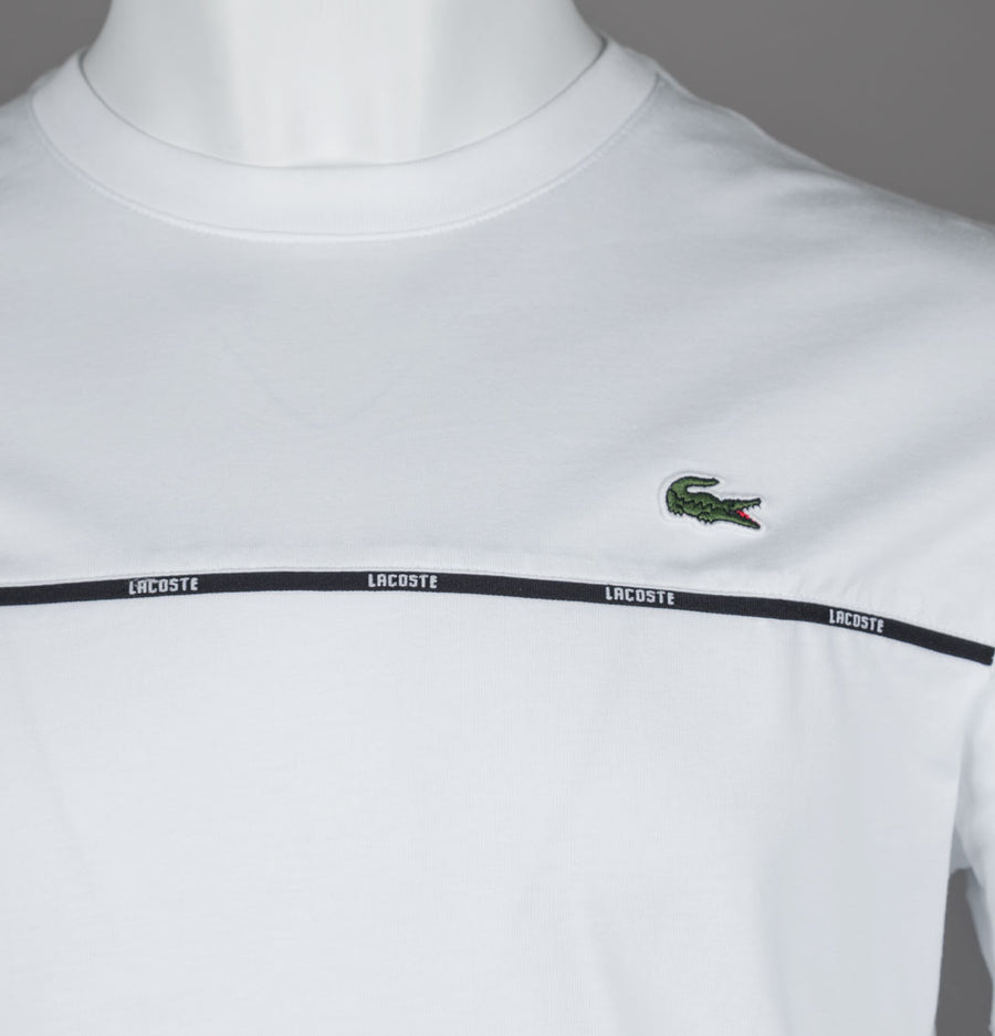 Lacoste Logo Trim T-Shirt White