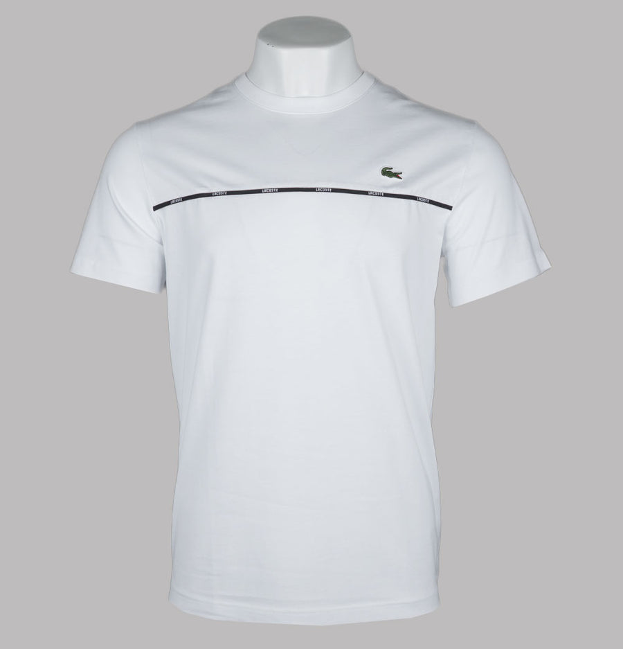 Lacoste Logo Trim T-Shirt White