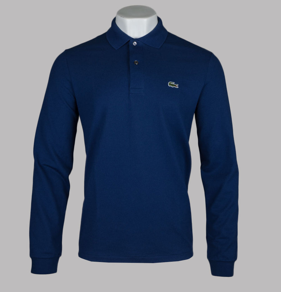 Lacoste Long Sleeve Polo Shirt Blue