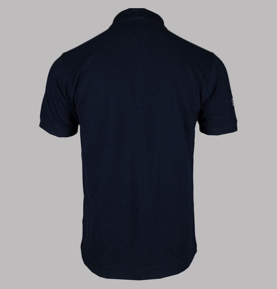 Lacoste Mesh Band Pique Polo Shirt Navy