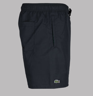 Lacoste Mid Length Monochrome Swim Shorts Black