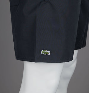 Lacoste Mid Length Monochrome Swim Shorts Black