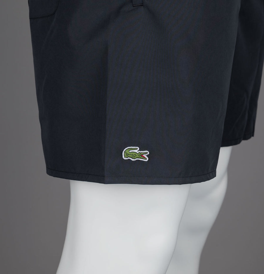 Lacoste Mid Length Monochrome Swim Shorts Black
