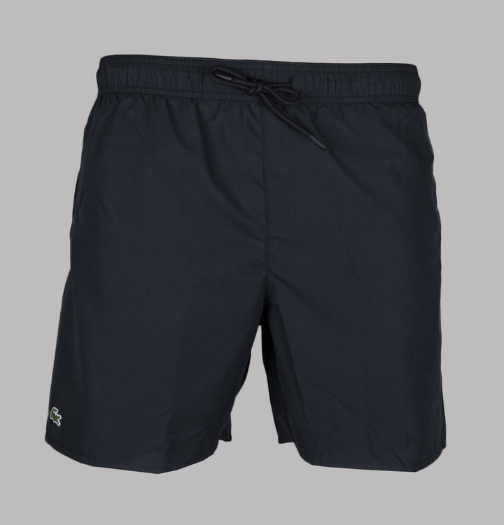 Lacoste Mid Length Monochrome Swim Shorts Black