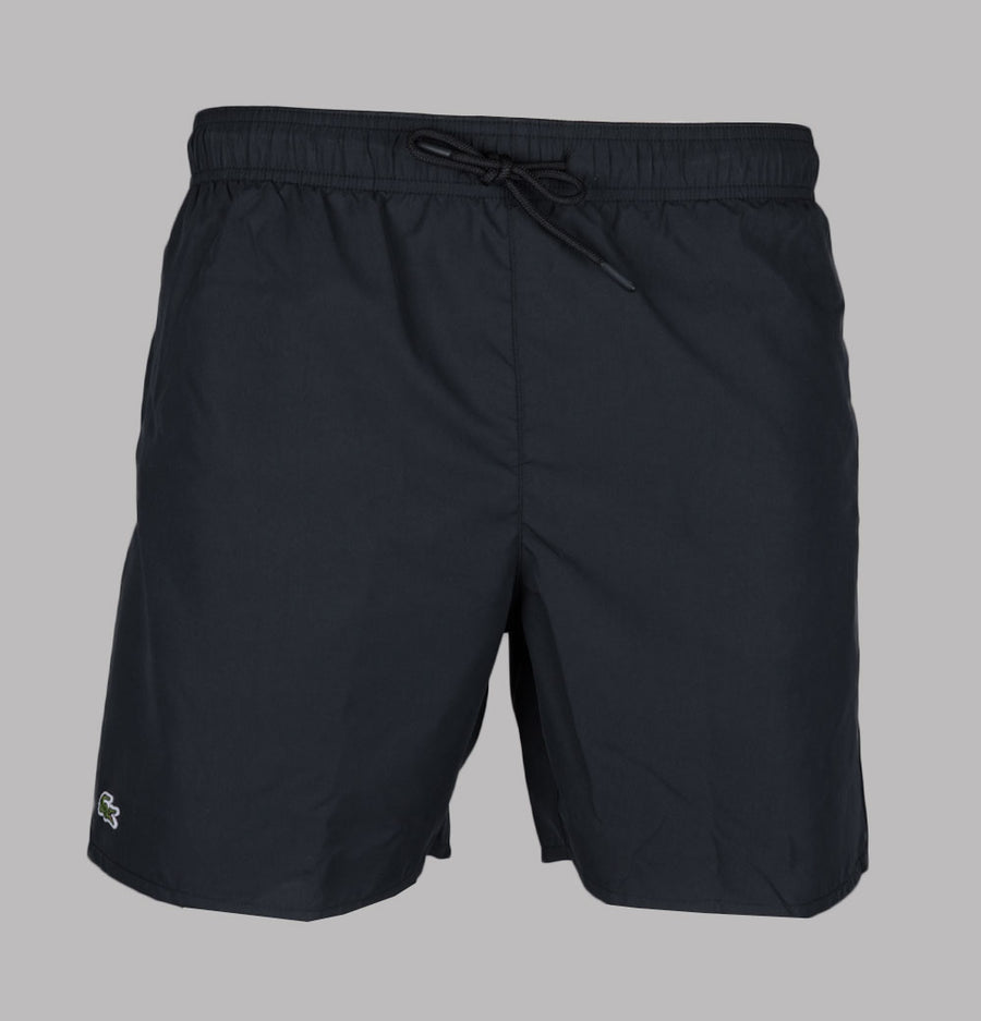 Lacoste Mid Length Monochrome Swim Shorts Black