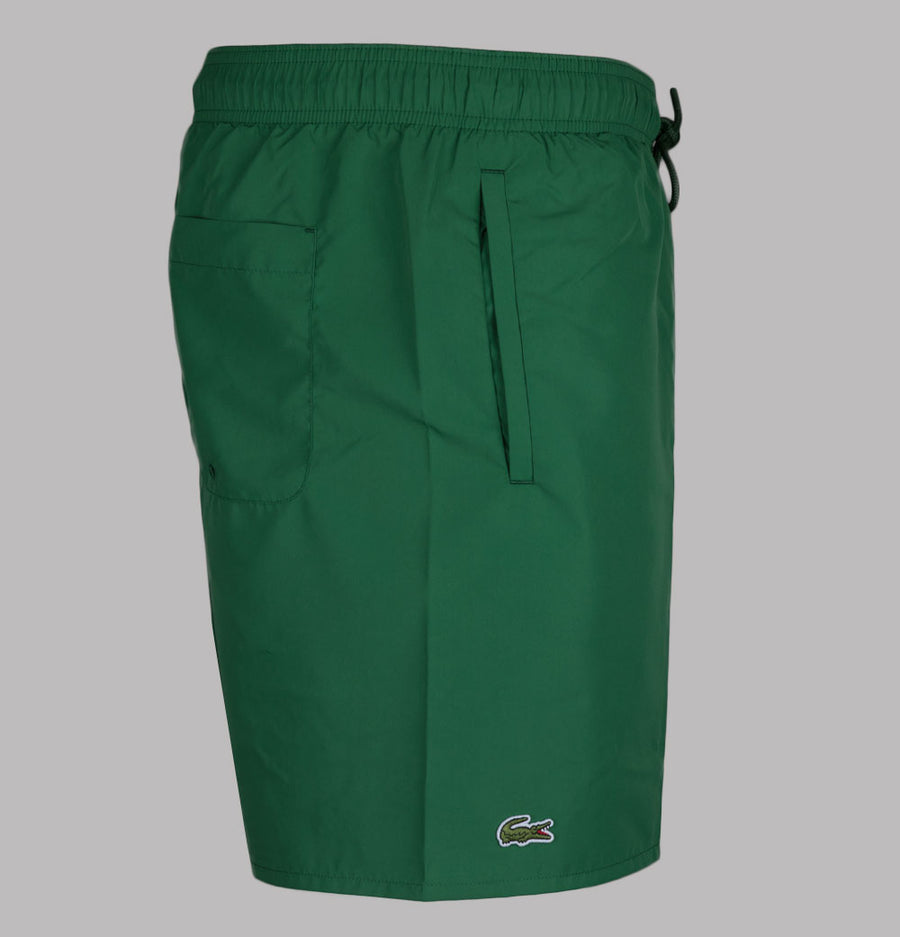 Lacoste Mid Length Monochrome Swim Shorts Green