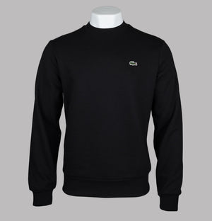 Lacoste Organic Brushed Cotton Sweatshirt Black