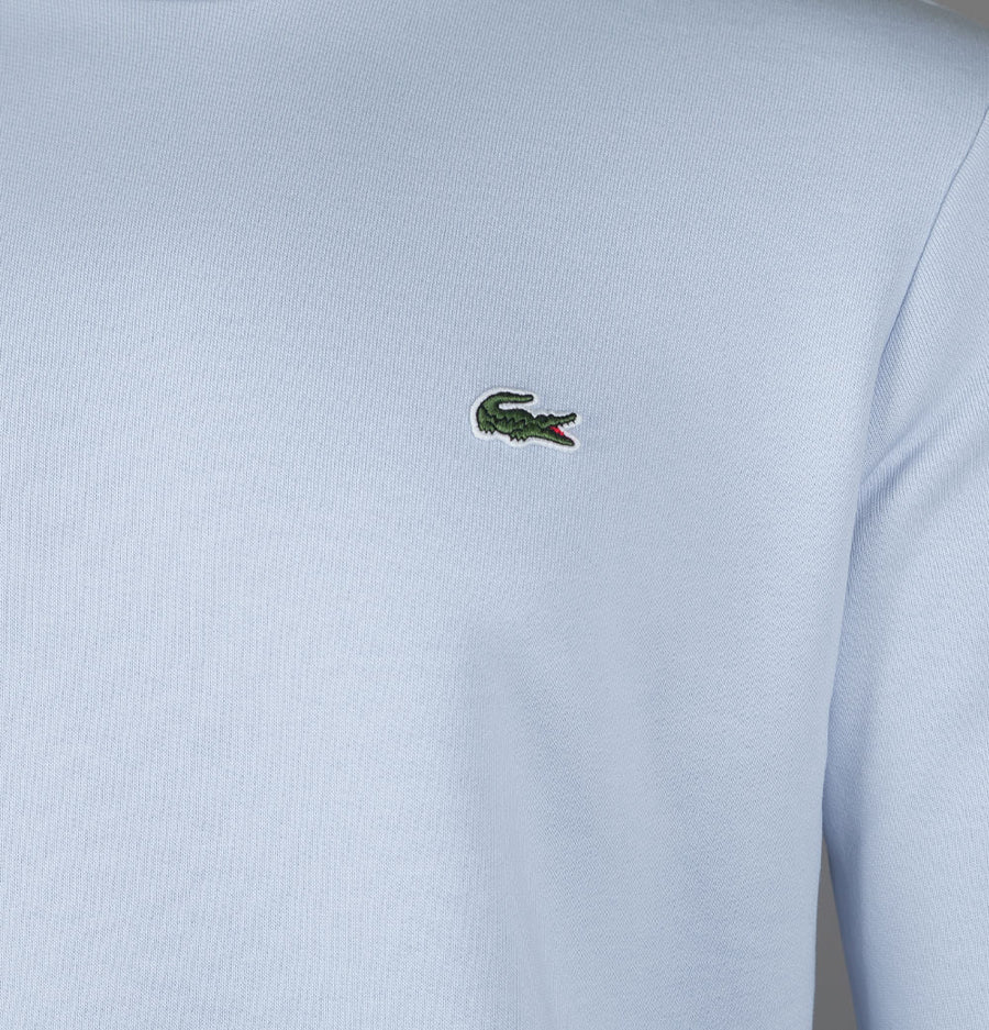 Lacoste Organic Brushed Cotton Sweatshirt Pale Blue