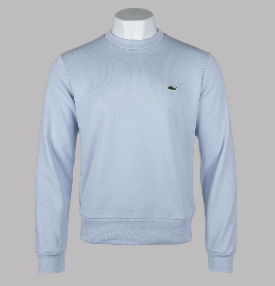 Lacoste Organic Brushed Cotton Sweatshirt Pale Blue