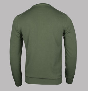 Lacoste Organic Cotton Sweater Khaki Green