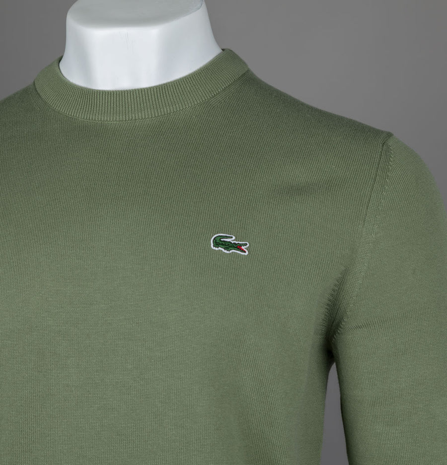 Lacoste Organic Cotton Sweater Khaki Green