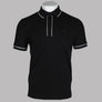 Lacoste Paris Piping Pique Polo Shirt Black