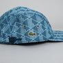 Lacoste Printed Twill Jockey Cap Blue