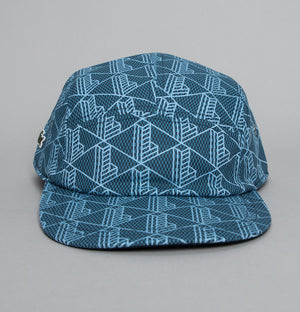 Lacoste Printed Twill Jockey Cap Blue
