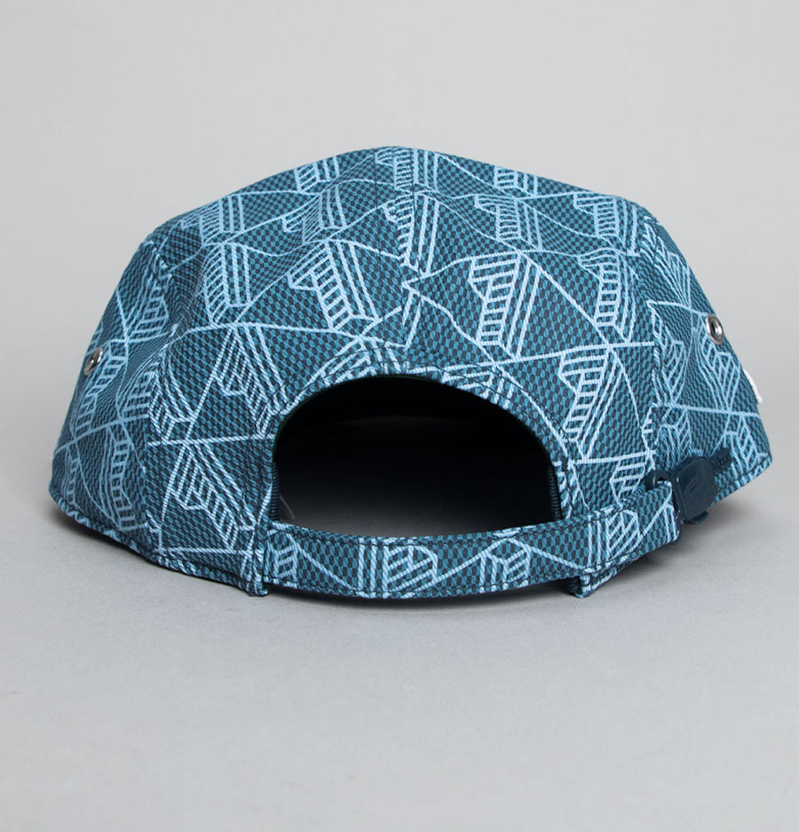 Lacoste Printed Twill Jockey Cap Blue