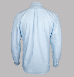Lacoste Regular Fit Cotton Oxford Shirt Overview Blue