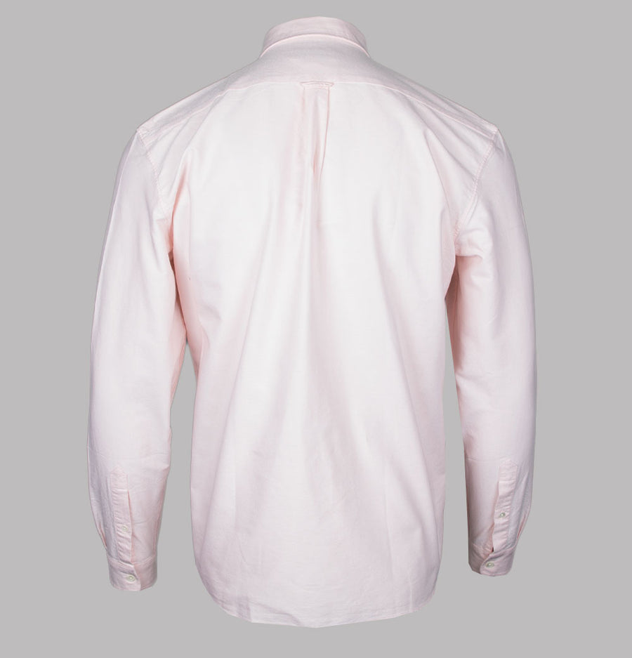 Lacoste Regular Fit Cotton Oxford Shirt Pink