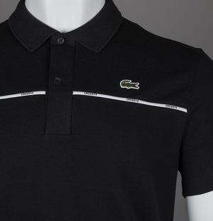Lacoste Regular Fit Logo Trim Polo Shirt Black