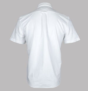 Lacoste Regular Fit Short Sleeve Oxford Shirt White