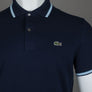 Lacoste Regular Fit Trim Accent Polo Shirt Navy