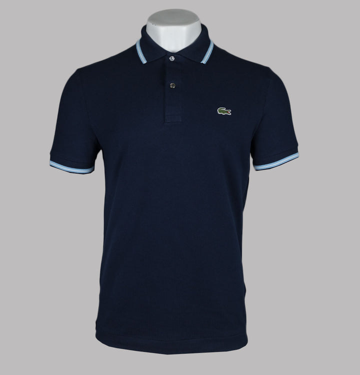 Lacoste Regular Fit Trim Accent Polo Shirt Navy