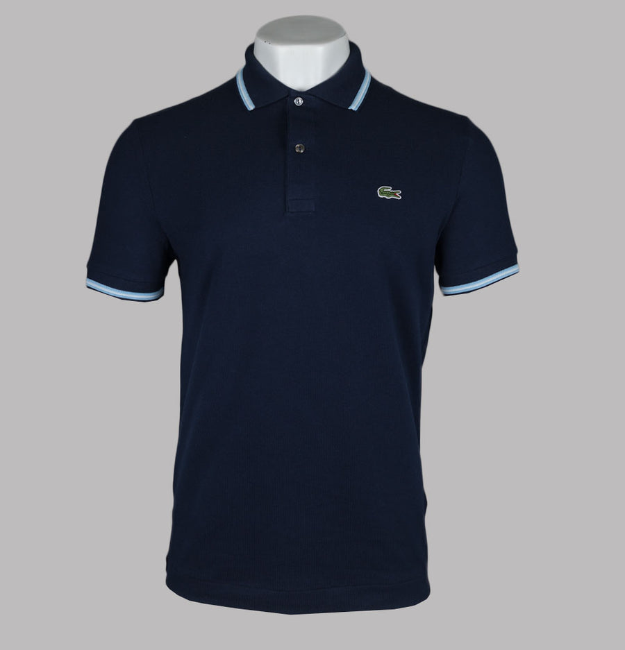 Lacoste Regular Fit Trim Accent Polo Shirt Navy