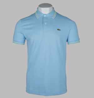 Lacoste Regular Fit Trim Accent Polo Shirt Pale Blue