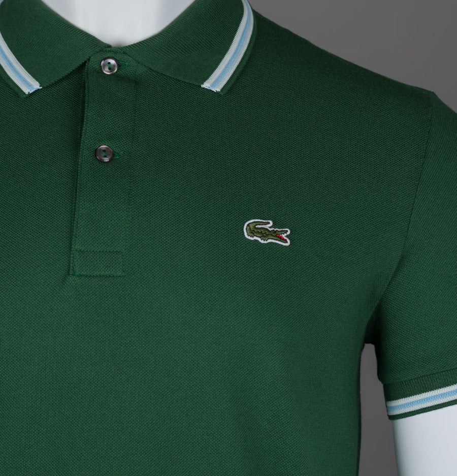 Lacoste Regular Fit Trim Accent Polo Shirt Pine Green