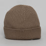 Lacoste Ribbed Wool Beanie Brown