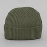 Lacoste Ribbed Wool Beanie Khaki Green