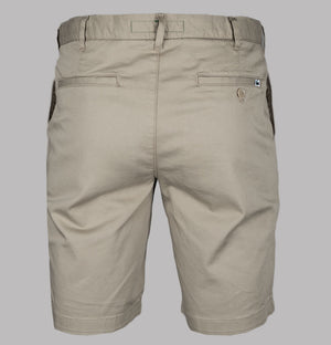 Lacoste Slim Fit Stretch Cotton Chino Shorts Beige