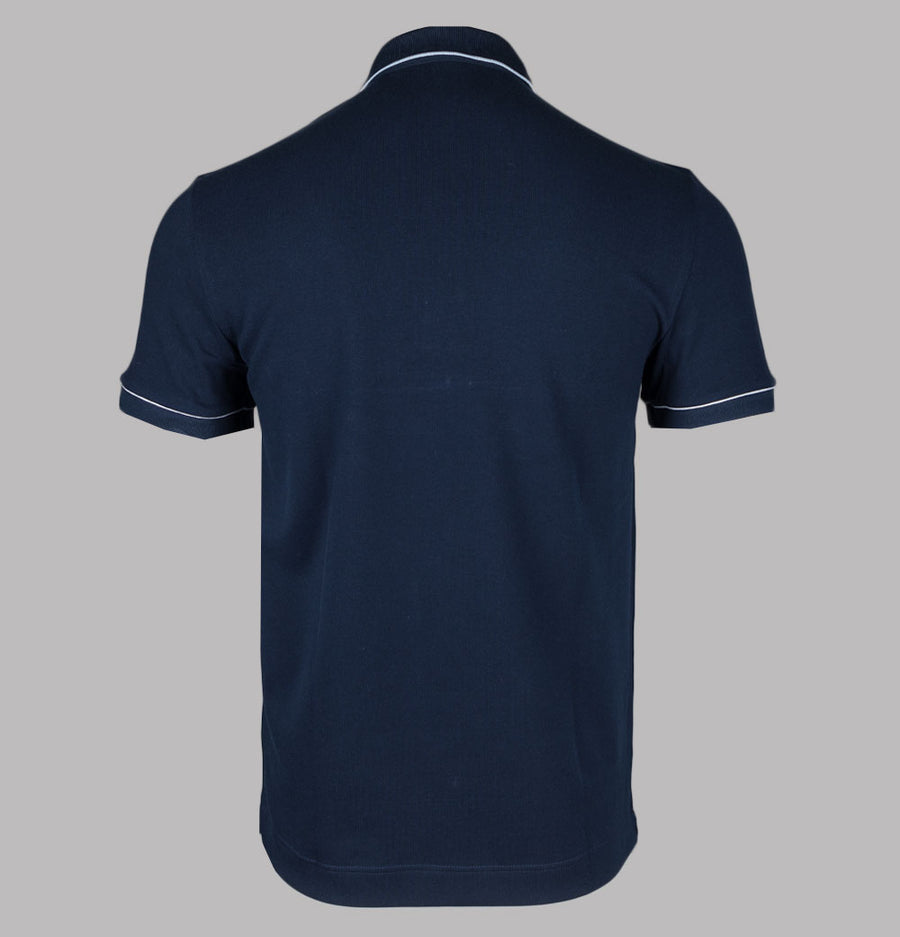 Lacoste Smart Paris Piping Polo Shirt Navy