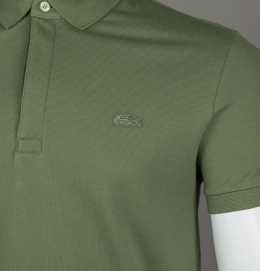Lacoste Smart Paris Polo Shirt Khaki Green