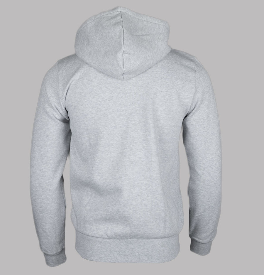 Lacoste Zip Up Fleece Hoodie Grey